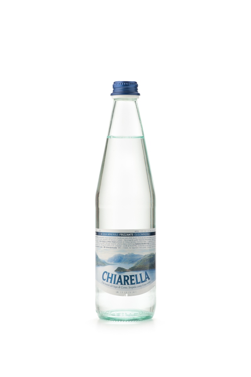 Минеральная вода Кьярелла, газированная, в стеклянной бутылке, 0.5л